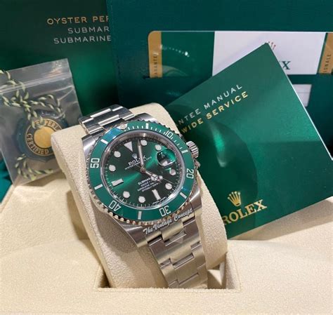 rolex submariner green vs hulk|pre owned rolex hulk.